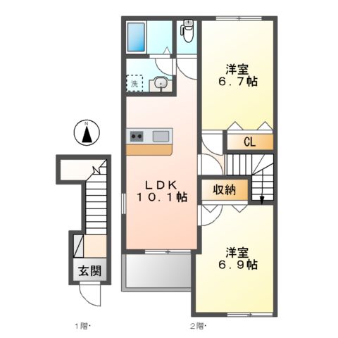 ル リアン (le lien)の間取り