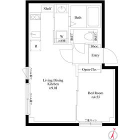 CASA PIAZZA 新宿中落合の間取り