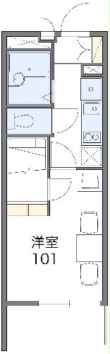 レオパレスK8103の間取り