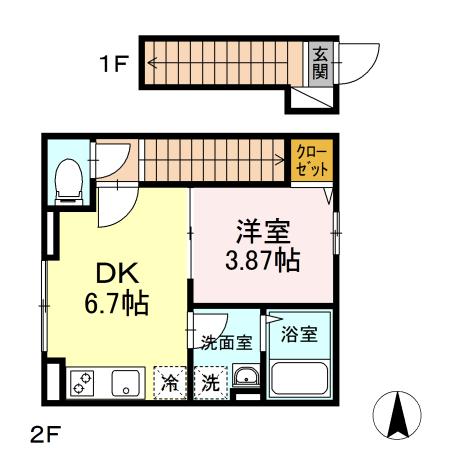 コージーコートshinの間取り