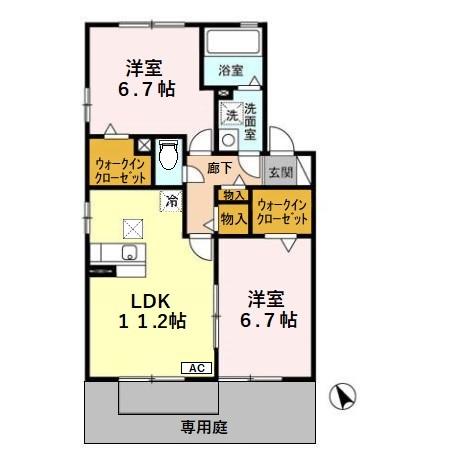 リバーサイド80 A棟の間取り