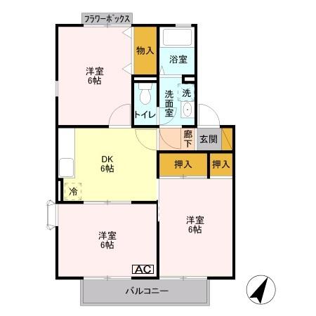 ヴァンベール東川口 Ⅴの間取り