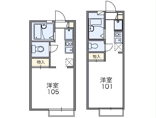 レオパレス長沢の間取り