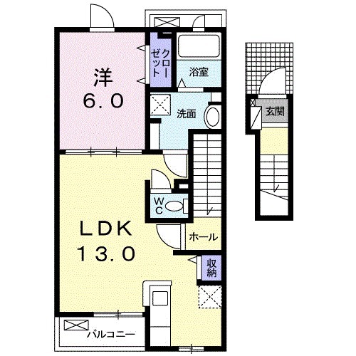 プレステージ6番館の間取り