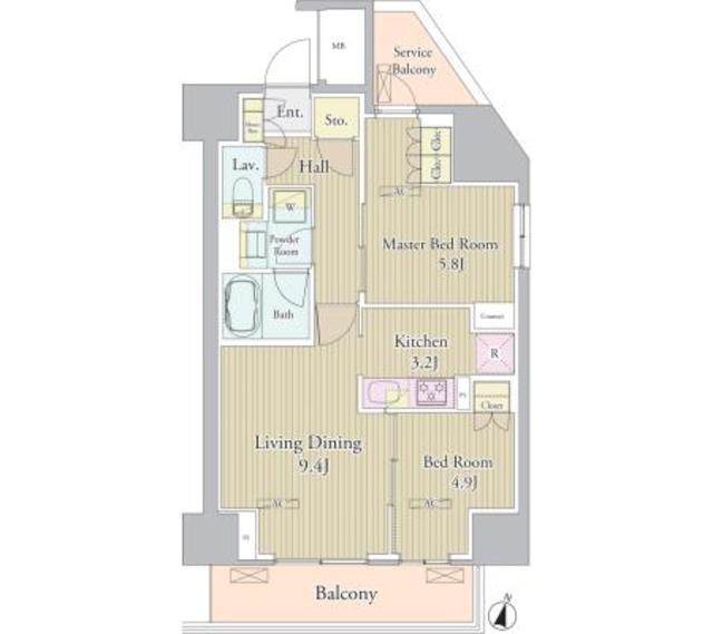 ヴェルデュール高田馬場の間取り