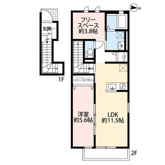 クレール 柳根町の間取り
