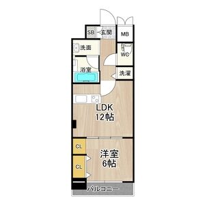 ジューム南船場の間取り