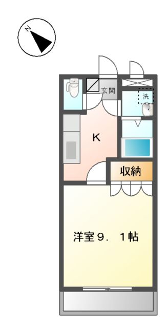 ユウカ　レジデンスの間取り