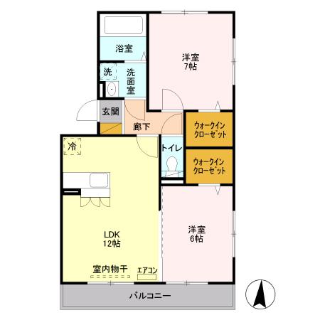 エクセル梨香の間取り