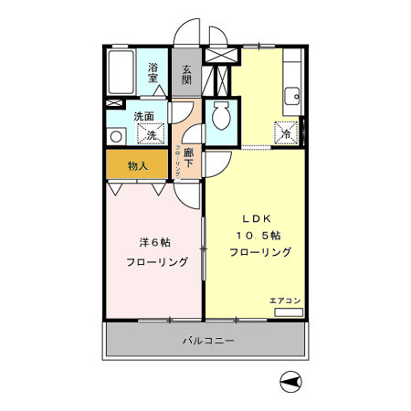 花花五番館の間取り