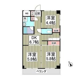 鳩ヶ谷ヒルズの間取り