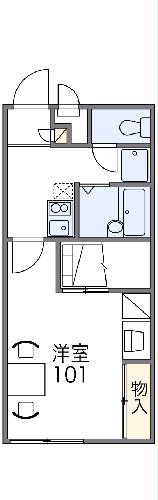 レオパレスカサマの間取り