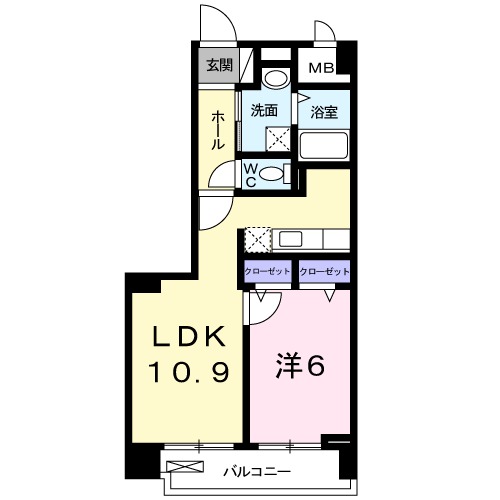 メゾンドファミーユ鶴見緑地公園の間取り