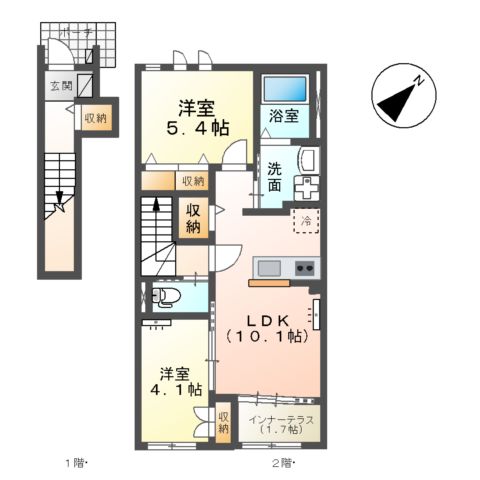 エバープレイスの間取り