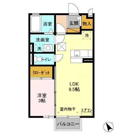 グランシャリオ Aの間取り