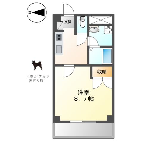 プレジール今福鶴見の間取り