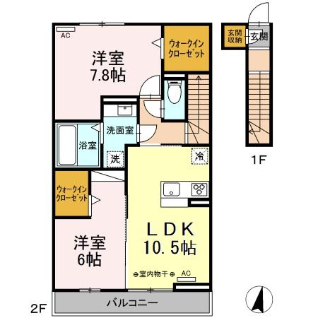 D-room能島の間取り