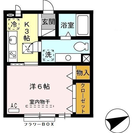 レ・フレール Ｎの間取り