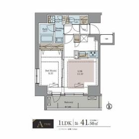 ラグゼナ八王子新町・0801号室の間取り