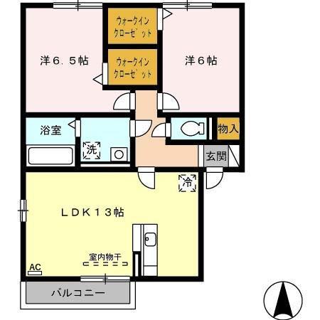 アーデ フライア Cの間取り