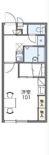 レオパレスＨＩＲＯ大城・203号室の間取り