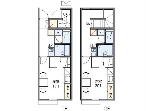 レオパレス中央の間取り