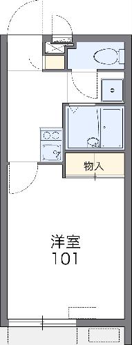 レオパレスコーラルリーフの間取り