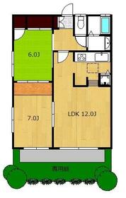 フラット見花山の間取り