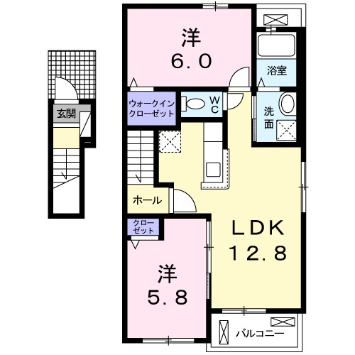 キャッスルアントレ アネックスの間取り
