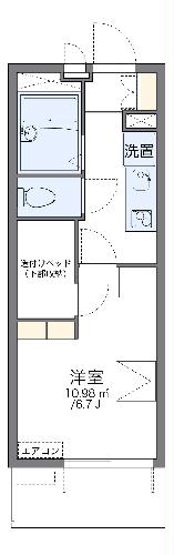 レオパレスセロームAの間取り
