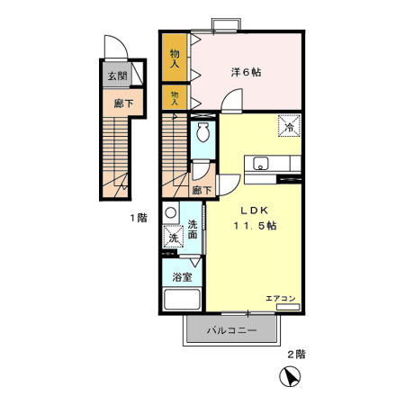 グリーンハイツの間取り