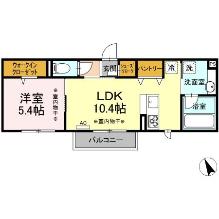 ソッリーゾ Aの間取り