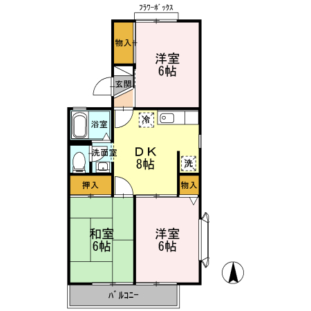 セジュールUの間取り