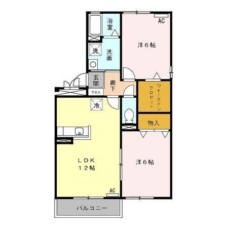 ルミエール Aの間取り