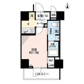 プレール・ドゥーク住吉Ⅳ・1005号室の間取り