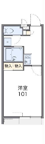 レオパレス小那覇の間取り