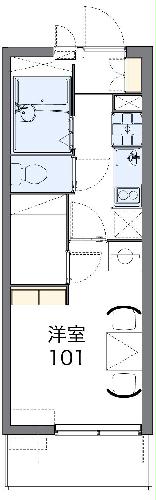 レオパレス小町Cの間取り