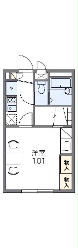 レオパレスカリーハイツの間取り