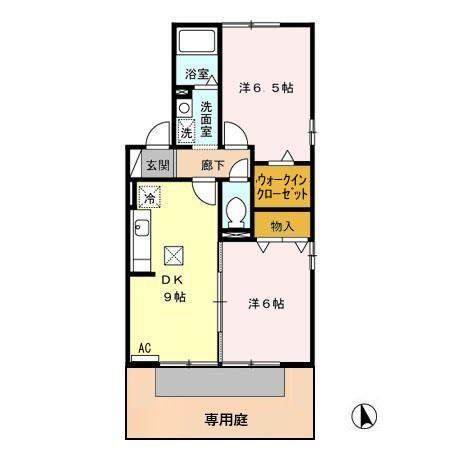 メルベーユ翔の間取り