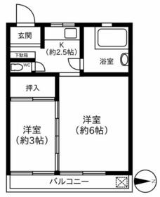 第一西砂川ハイツの間取り
