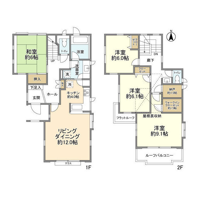 菅野2丁目貸家の間取り