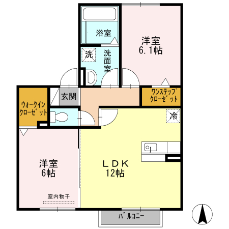 パストラル楠の間取り