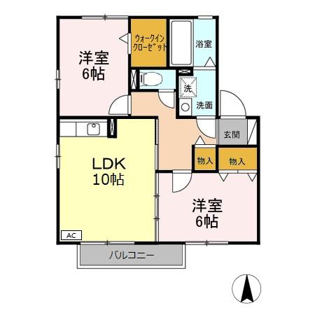 アリエルの間取り