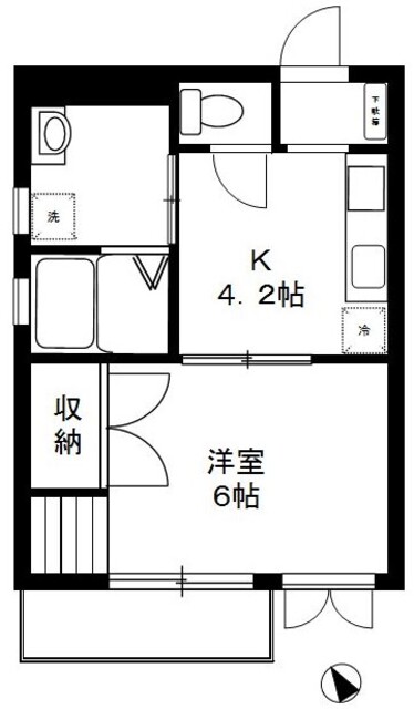 メゾン平間Ⅰの間取り