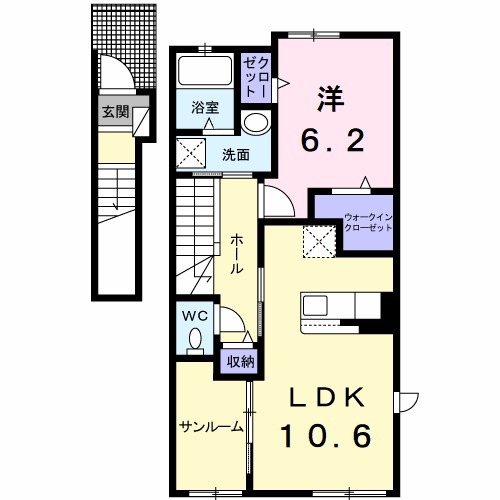 アヴェニール R&Mの間取り