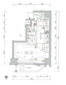 GENOVIA新御徒町skygardenの間取り