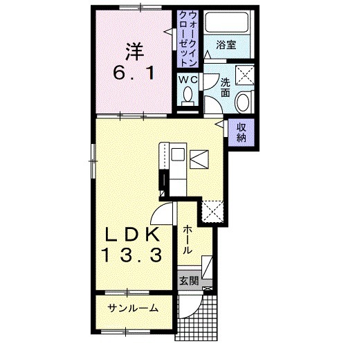 エレガントの間取り