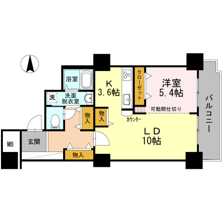 品川シーサイドビュータワー　Ⅱ・2606号室の間取り