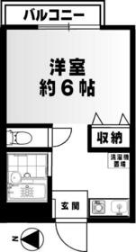 ミラコスタ・108号室の間取り