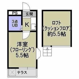 ハイムトレンディＩＩ・107号室の間取り